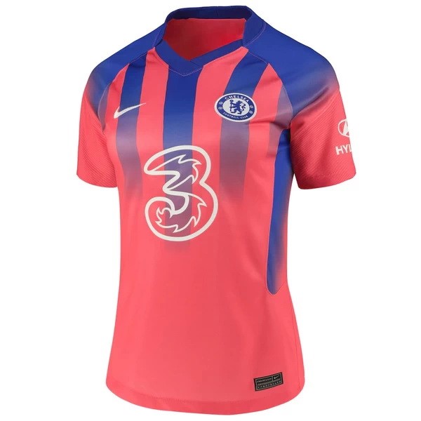 Camiseta Chelsea Replica Tercera Ropa Mujer 2020/21 Naranja